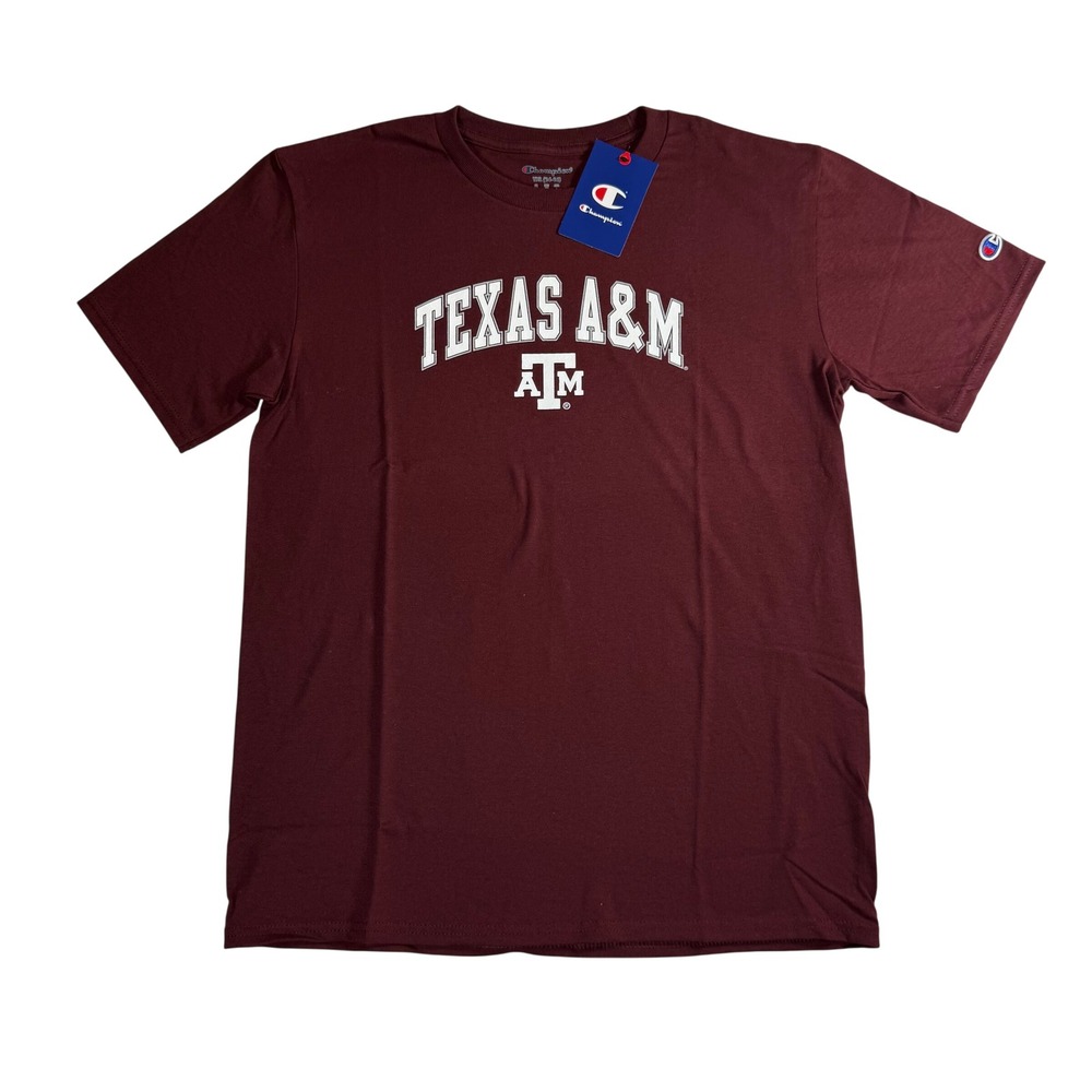 Champion Texas A&M Aggies Youth XL 14-16 Maroon T Shirt NWT NCAA 100% Cotton